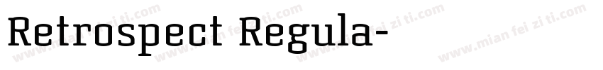 Retrospect Regula字体转换